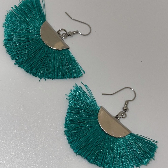 Tassel Drop Dangle Earrings - Picture 2 of 2